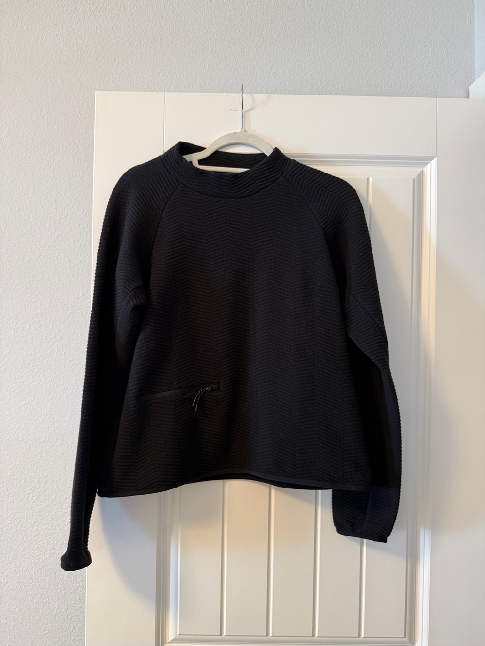 Helly Hansen Black Textured Crewneck Sweater